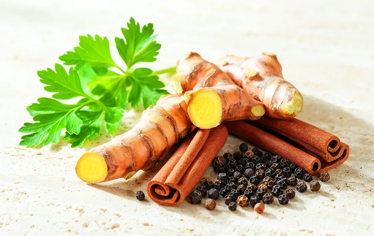 Épices et herbes fraîches