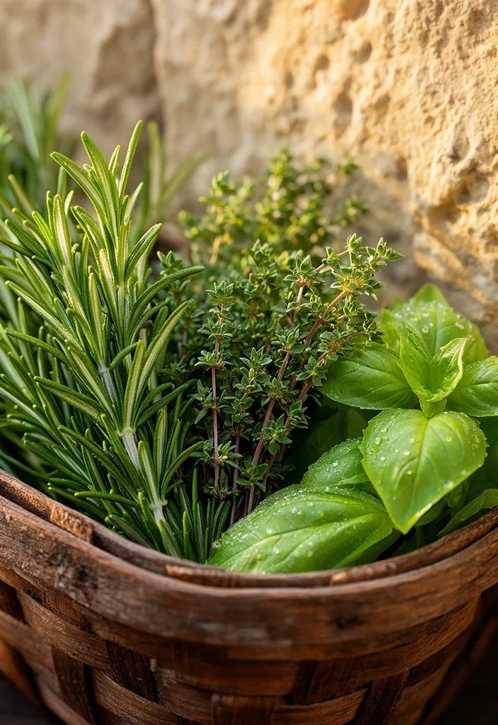 Herbes fraîches Méditerranée